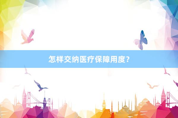 怎样交纳医疗保障用度？